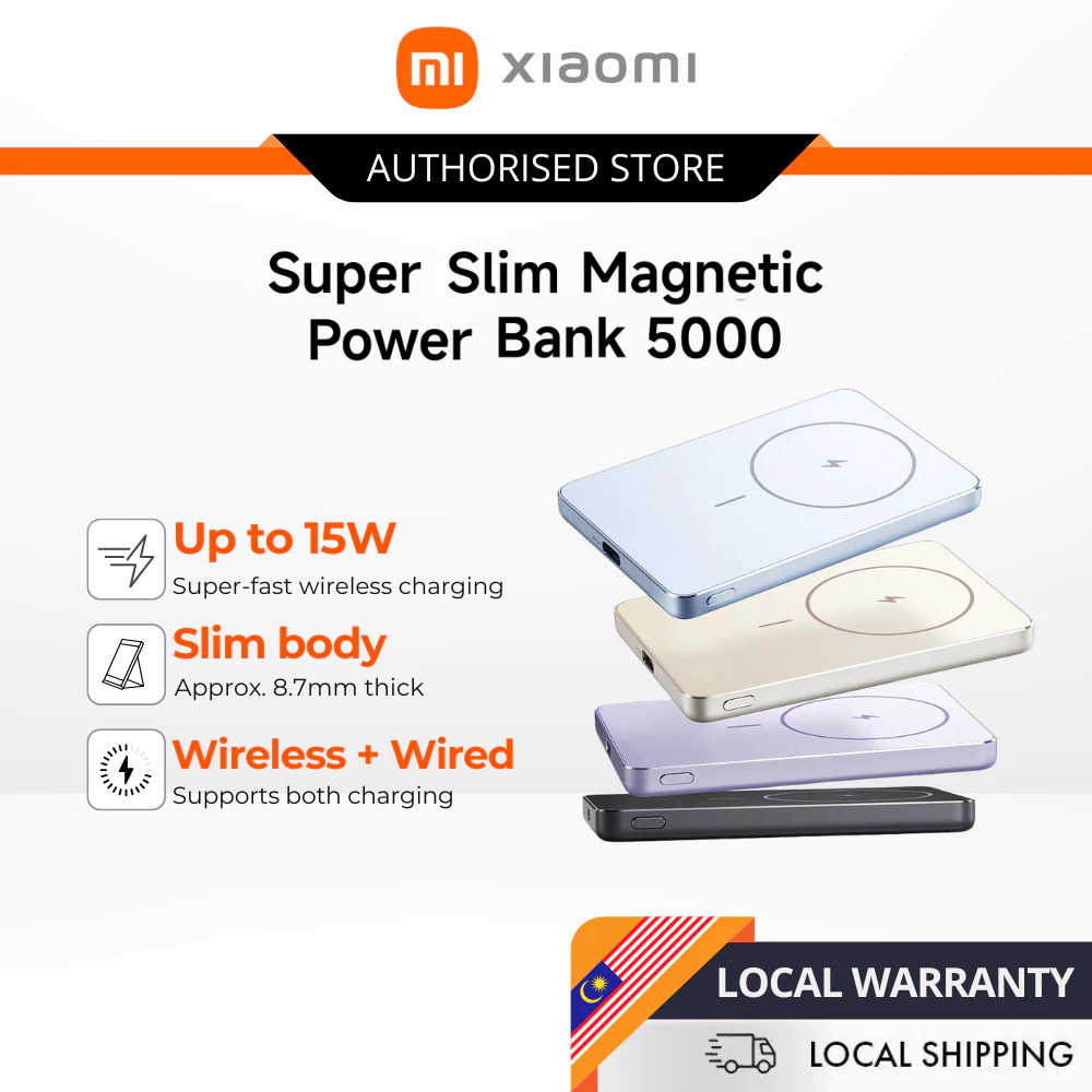 Xiaomi Super Slim Magnetic Power Bank 5000